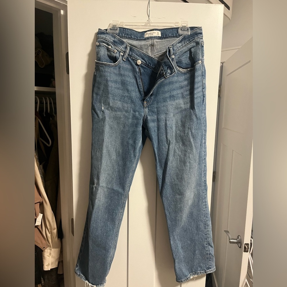 Abercrombie 90s straight ultra high rise jeans